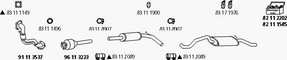 HJS Se_91 - Система выпуска ОГ autosila-amz.com