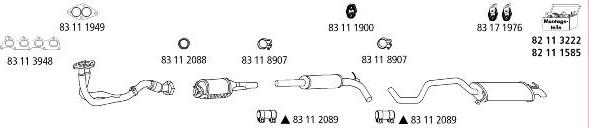 HJS Se_695 - Система выпуска ОГ autosila-amz.com