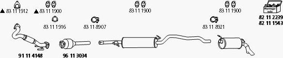 HJS Se_144 - Система выпуска ОГ autosila-amz.com