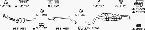 HJS Se_140 - Система выпуска ОГ autosila-amz.com