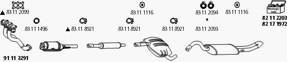 HJS Se_123 - Система выпуска ОГ autosila-amz.com