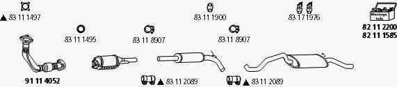 HJS Se_81 - Система выпуска ОГ autosila-amz.com