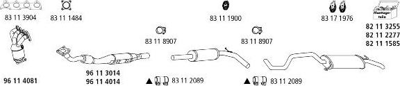 HJS Se_254 - Система выпуска ОГ autosila-amz.com