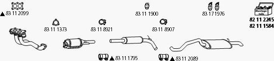 HJS Se_267 - Система выпуска ОГ autosila-amz.com