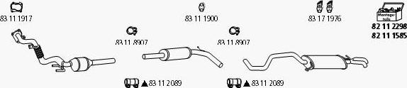 HJS Se_286 - Система выпуска ОГ autosila-amz.com