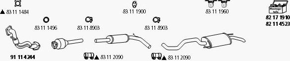 HJS Se_274 - Система выпуска ОГ autosila-amz.com