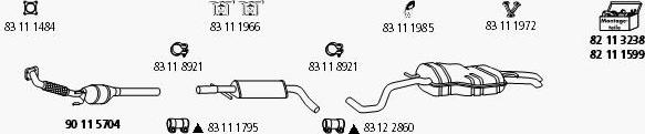 HJS Sk_131 - Система выпуска ОГ autosila-amz.com