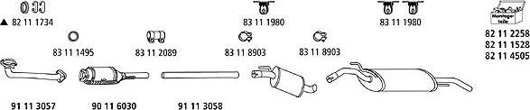 HJS VW_940 - Система выпуска ОГ autosila-amz.com