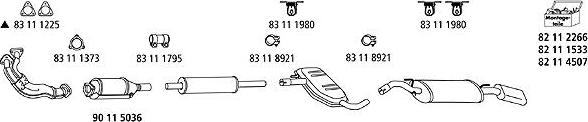 HJS VW_974 - Система выпуска ОГ autosila-amz.com