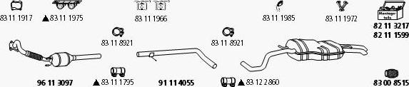 HJS VW_469A - Система выпуска ОГ autosila-amz.com