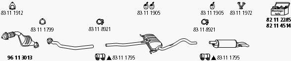 HJS VW_1041 - Система выпуска ОГ autosila-amz.com