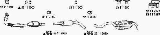 HJS VW_182 - Система выпуска ОГ autosila-amz.com