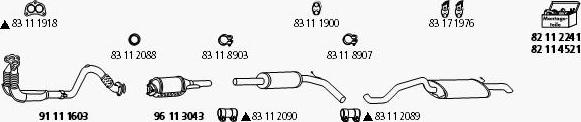 HJS VW_207 - Система выпуска ОГ autosila-amz.com