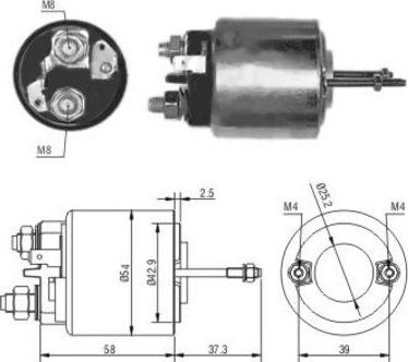 Hoffer 46009 - Тяговое реле, соленоид, стартер autosila-amz.com