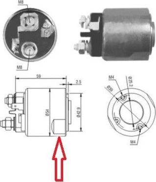 Hoffer 46085 - Тяговое реле, соленоид, стартер autosila-amz.com