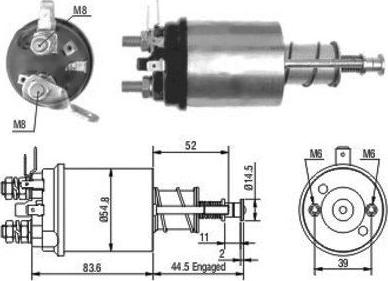 Hoffer 46021 - Тяговое реле, соленоид, стартер autosila-amz.com