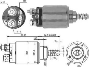 Hoffer 46192 - Тяговое реле, соленоид, стартер autosila-amz.com