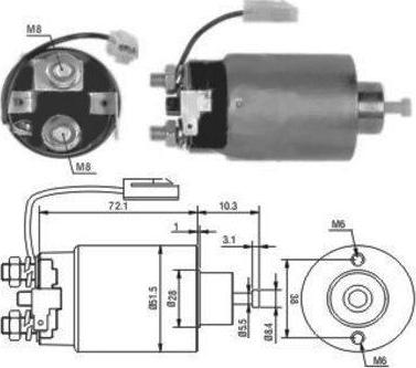 Hoffer 46114 - Тяговое реле, соленоид, стартер autosila-amz.com