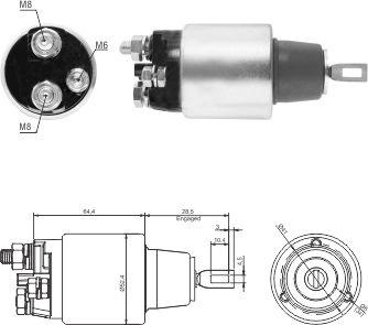 Hoffer 46313 - Тяговое реле, соленоид, стартер autosila-amz.com