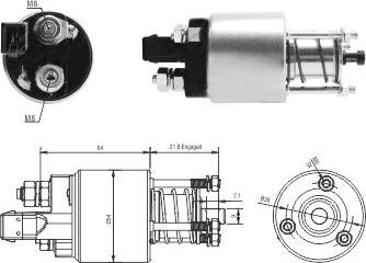 Hoffer 6646294 - Тяговое реле, соленоид, стартер autosila-amz.com