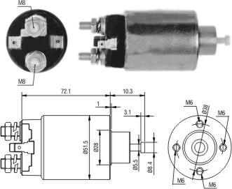 Hoffer 46297 - Тяговое реле, соленоид, стартер autosila-amz.com