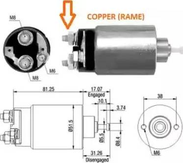 Hoffer 6646007 - Тяговое реле, соленоид, стартер autosila-amz.com