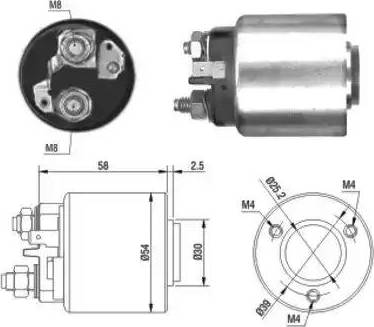 Hoffer 6646011 - Тяговое реле, соленоид, стартер autosila-amz.com