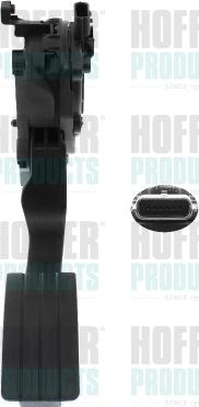 Hoffer 7513782 - Комплект педали управления подачей топлива autosila-amz.com