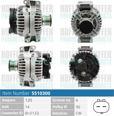 Hoffer H5510300 - Генератор autosila-amz.com