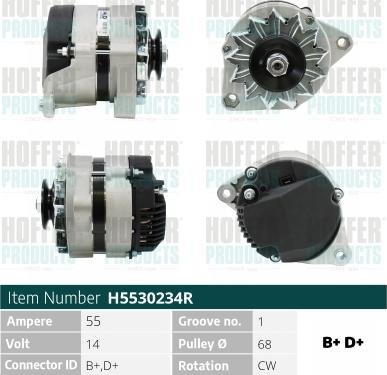 Hoffer H5530234R - Генератор autosila-amz.com