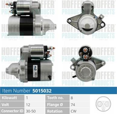 Hoffer H5015032 - Стартер autosila-amz.com