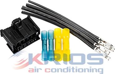 Hoffer K26204 - Ремкомплект кабеля, тепловентилятор салона (сист.подогр.дв.) autosila-amz.com