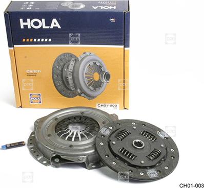 Hola CH01-003 - Сцепление без подш. (серия DTC) FORD Fusion (JU) 1.25,1.4 (gbox B5/IB5), Fiesta IV/V 1.0,1.25,1.3,1. autosila-amz.com