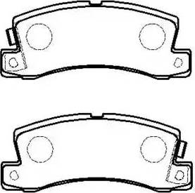 Aisin A2N075 - Тормозные колодки, дисковые, комплект autosila-amz.com