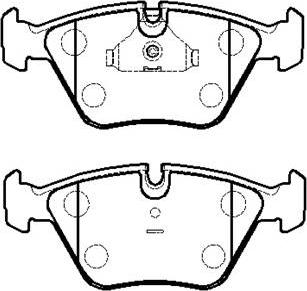 Triscan 92-P0370310 - Тормозные колодки, дисковые, комплект autosila-amz.com