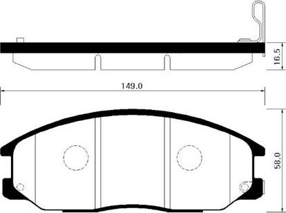 Bendix-AU DB2080 - Тормозные колодки, дисковые, комплект autosila-amz.com