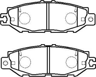 Ashuki 1083-2102 - Тормозные колодки, дисковые, комплект autosila-amz.com