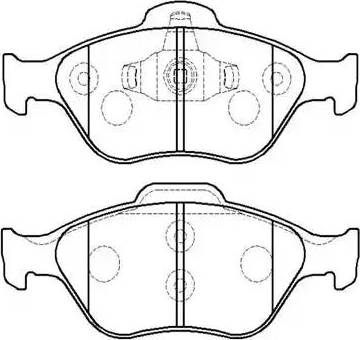 Magneti Marelli PF0252 - Тормозные колодки, дисковые, комплект autosila-amz.com