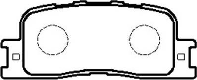 Sangsin Brake GP2038 - Тормозные колодки, дисковые, комплект autosila-amz.com