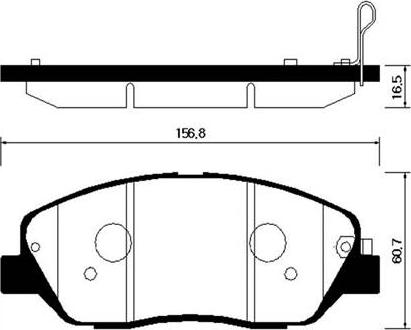 HSB Gold HP0043 - Тормозные колодки, дисковые, комплект autosila-amz.com