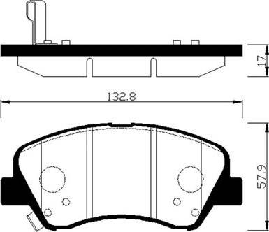 HSB Gold HP0047 - Тормозные колодки, дисковые, комплект autosila-amz.com