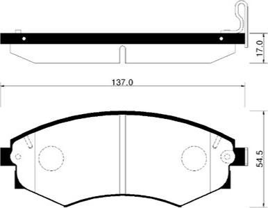 HSB Gold HP0006 - Тормозные колодки, дисковые, комплект autosila-amz.com