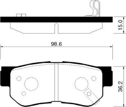 Herth+Buss Elparts J3610522 - Тормозные колодки, дисковые, комплект autosila-amz.com