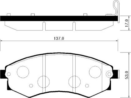 HSB Gold HP0007 - Тормозные колодки, дисковые, комплект autosila-amz.com