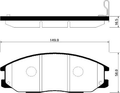 HSB Gold HP0015 - Тормозные колодки, дисковые, комплект autosila-amz.com