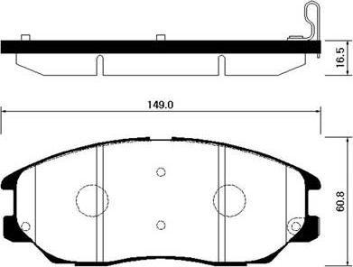 Kawe 81683 - Тормозные колодки, дисковые, комплект autosila-amz.com