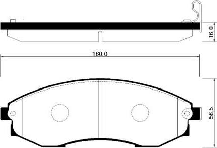 HSB Gold HP0012 - Тормозные колодки, дисковые, комплект autosila-amz.com