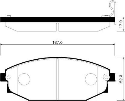 HSB Gold HP0017 - Тормозные колодки, дисковые, комплект autosila-amz.com