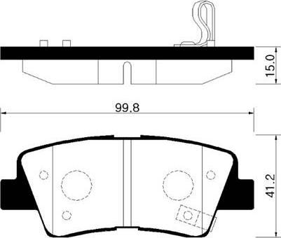 Aisin BPHY-2008 - Тормозные колодки, дисковые, комплект autosila-amz.com