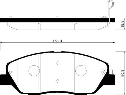 HSB Gold HP0033 - Тормозные колодки, дисковые, комплект autosila-amz.com